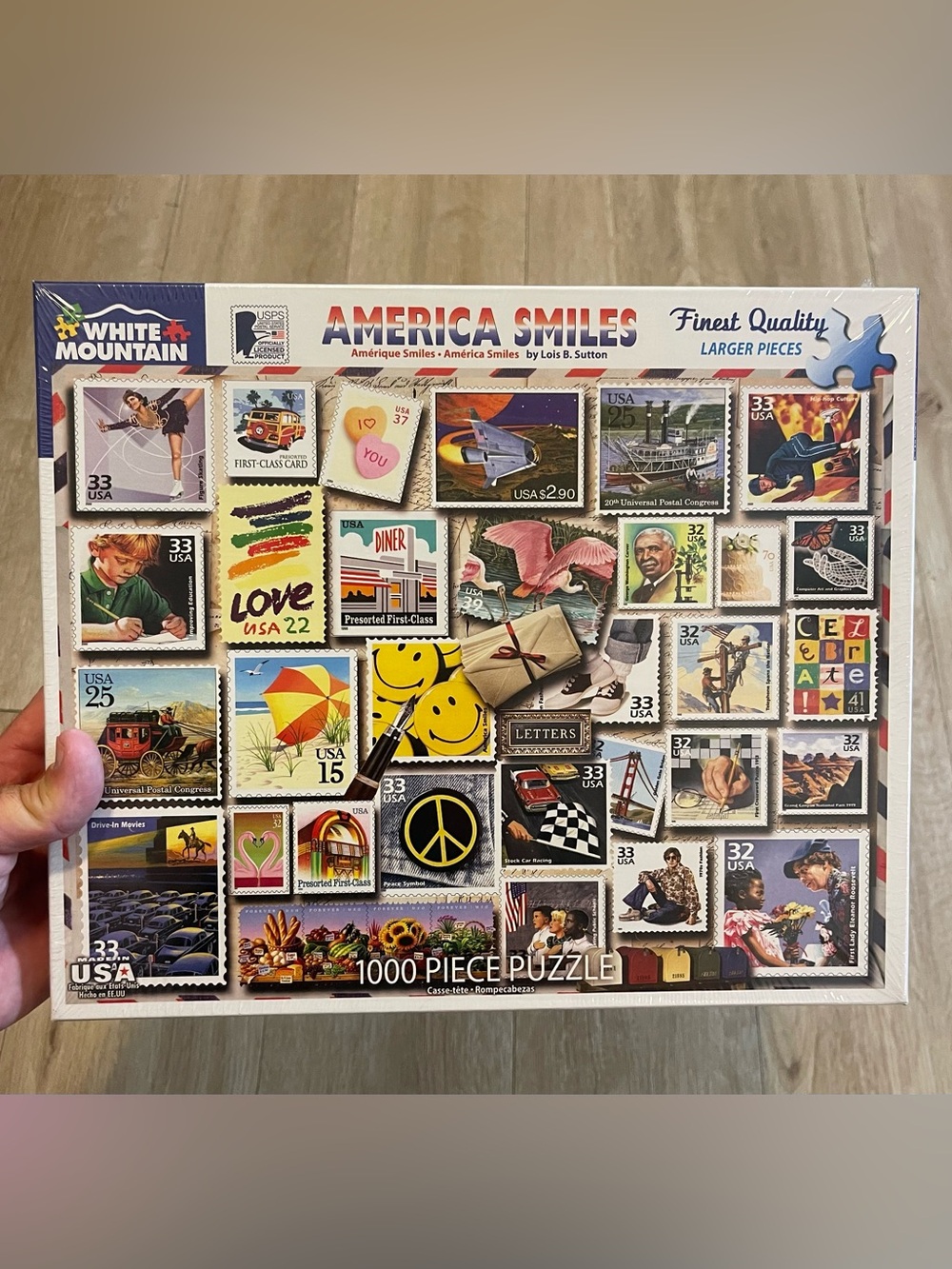 White Mountain "America Smiles" 1000 Piece Jigsaw Puzzle